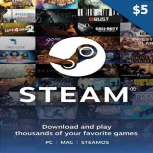 Steam Wallet Card 5$